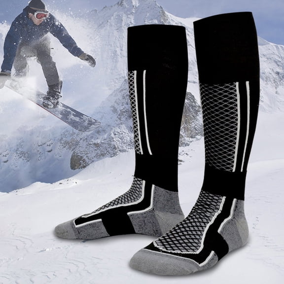Sport Hiking Climbing Skiing Men Women Warm Breathable Quick-Dry High Tube Socks