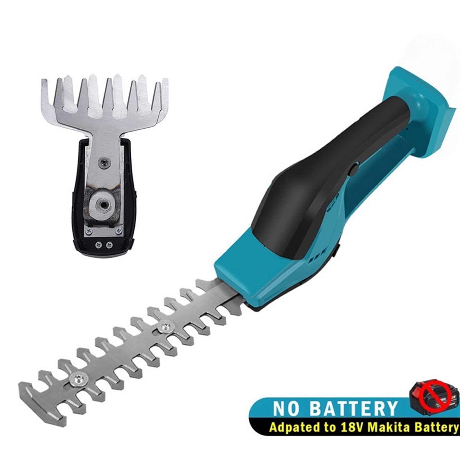 2 In 1 Cordless Electric Hedge Trimmer Rechargeable Handheld Shrub Weeding Pruning Mower Garden Tools For 18V Battery ,2 IN 1 Trimmer & Edger