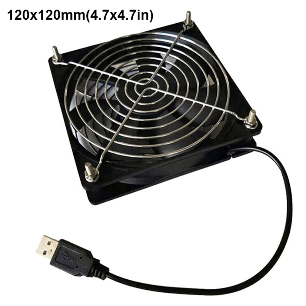 5V USB Router Cooling Fan DIY TV Box Ball Sleeve Cooler With