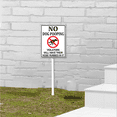 thumbnail image 6 of Kurmntregon No Dog Pooping,Violators Will Have Their Nose Rubbed In It Sign With Stake No Pee Or Poop Dog Signs Caution Safety Metal Decoration Rustproof Sturdy Aluminum Plaque For Outdoor Use 8x12", 6 of 8