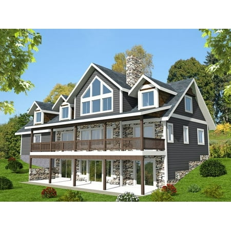 001-3608: Mountain Craftsman 3 Bed 3 Bath Luxury Home Plan 4036 Sq Ft: Full Blueprints with License to Build by Home Plan Marketplace – Lesuto