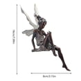 thumbnail image 2 of Sitting Fairy Statue Garden Ornament Resin Craft Landscaping Yard Decoration Home Garden Decoration Outdoor Large Size, 2 of 6