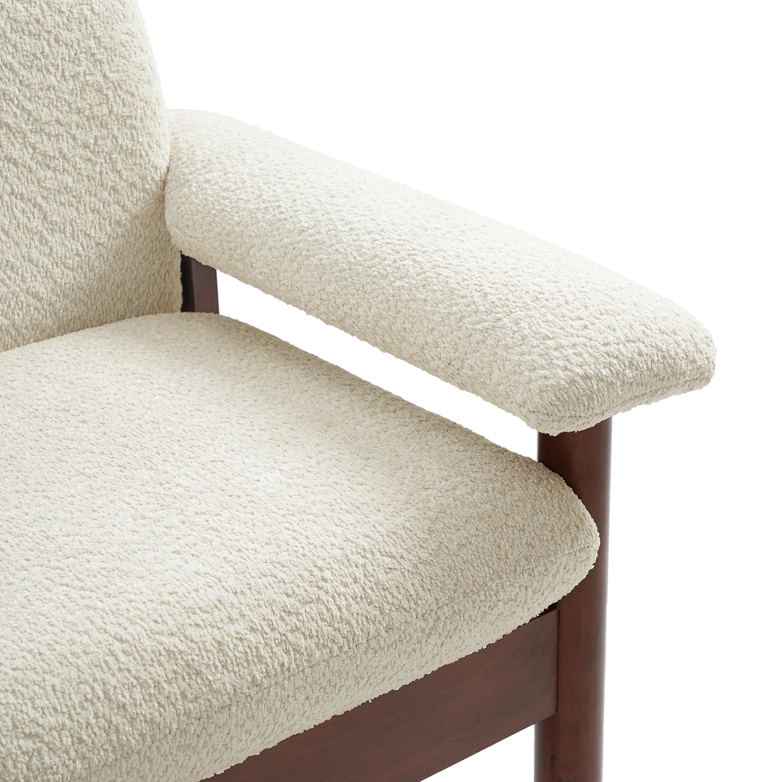 Modern Loveseat Sofa 2 Seater Couch 72.8" with Armrest Pillows, Beige 2-Person Couch for Living Room, Small Space, Berber Fleece Fabric, Rubberwood Frame