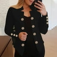 thumbnail image 4 of iHPH7 Womens Jackets Dressy Casual Going Out Jackets for Women Open Front Cardigan for Women's Fashion Fitted Cardigans for Women Womens Jackets Casual Button Up Cardigan Black L, 4 of 8