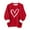 Red 7, variant on Hxshgdsn Womens Valentines Sweatshirt Cute Heart Graghic Crew Neck T Shirt Fleece Warm Tops Red 1 S