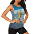thumbnail image 2 of Womens Workout Tank Tops, Monk Walking On Water Racerback Tank Tops Quick Dry Vest Sleeveless Athletic Yoga Gym, 2 of 7