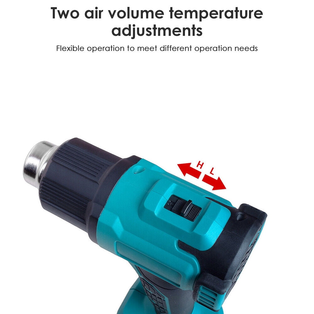 Rowyig 120W Rechargeable Cordless Electric Heat Gun, with 2 speed, Yellow