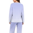 thumbnail image 3 of cocolona Womens Gradient Color Pajama Sets Long Sleeve Tops and Long Pants Fall 2 Piece Lounge Outfits Casual Loose Sleepwear, 3 of 7