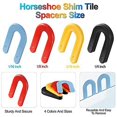 thumbnail image 2 of 440 Pieces Horseshoe Shim Tile Spacers Plastic Shims Structural Horseshoe U Shaped Tile Shims For Leveling, 2 of 5