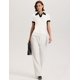 thumbnail image 5 of Suéter tipo polo Micoson con cuello en V y manga corta para mujer, 5 of 6