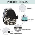 thumbnail image 4 of "Sunflower Themed Mesh Backpack - Breathable Flowers Print School Backpack, See-Through Design, Lightweight Floral Bookbag for Summer Campus Life", 4 of 6