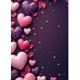 thumbnail image 3 of LUUFILx Valentine's Day Heart Backdrop Romantic Party Love Decoration Background Banner Wedding Anniversary Photography Props Decor, 3 of 7