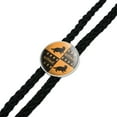 thumbnail image 2 of Harry Potter Hufflepuff Pattern Western Southwest Cowboy Necktie Bow Bolo Tie, 2 of 4