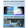 thumbnail image 4 of VIOFO A229 Plus Dashcam para Auto Cámara de Salpicadero Frontal y Trasera, Doble Sensor STARVIS 2, 2 Canales HDR, 1440P+1440P, Camara para Carro con Control por Voz, GPS de Ultra Alta Precisión, 4 of 5