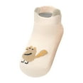thumbnail image 4 of ZCFZJW Cute Cartoon Pattern Baby Floor Socks Summer Toddler Kids Boys Girls Anti-Slip Slipper Shoes Home Indoor Soft Soled Shoes Socks Z11-Beige 3-5 Years, 4 of 4