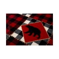 thumbnail image 2 of Manta Carstens, oso leñador, sherpa rojo a cuadros, 137 cm x 173 cm, 2 of 4