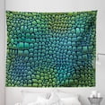 thumbnail image 1 of Animal Tapestry, Alligator Skin Animal Crocodile Reptile Safari Wildlife Vibrant Art, Fabric Wall Hanging Decor for Bedroom Living Room Dorm, 5 Sizes, Green Blue, by Ambesonne, 1 of 1