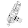 thumbnail image 2 of Nail Ring,Crown Bowknot Crystal Finger Nail Finger Rings Finger Tips Ring Exceptional Value, 2 of 7