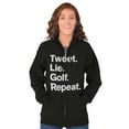 thumbnail image 3 of Lie Golf Repeat Unisex Plus Size Zip Hoodie Brisco Brands 2X, 3 of 6