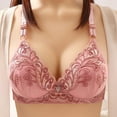 thumbnail image 2 of Women's Floral Embroidered Push Up Bra Comfortable Support Thin Fashion Underwear for Daily Wear, 2 of 2