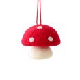 thumbnail image 2 of Colgante de seta de fieltro de lana | Adorno navideño hecho a mano | Decoración para fiestas navideñas | Accesorio artesanal para la decoración del hogar, la tienda o la chimenea, 2 of 6