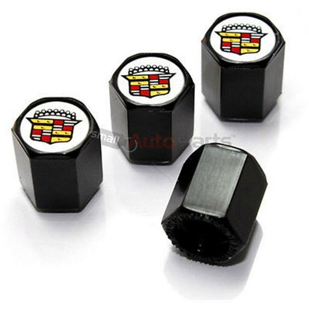 Logo Caps Cadillac Old Logo Black Abs Tire Valve Stem Caps Walmart