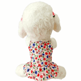 thumbnail image 1 of Robe Florale pour Chien Été, Jupe Débardeur Florale pour Animal de Compagnie, Vêtements pour Chiot, Robe pour Chat (Taille TG), 1 of 4
