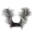 thumbnail image 1 of Postizos para Mujer, Moño Desordenado, Peine Lateral, Moños Desordenados, Extensiones de Moño para El Cabello a La Moda, Accesorios para El Cabello Pa Estilo J Salvador Dali Clip de garras de pelo, 1 of 10