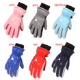thumbnail image 2 of 2-6 Years Old Deer Rabbit Print Cartoon Waterproof Kids Boys Girls Children Ski Gloves Long-sleeved Mittens Windproof Thick Warm PINK, 2 of 8
