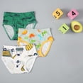 thumbnail image 2 of EnJoCho 3PCS Boys Cotton Underwear Ultra Soft Triangle Cut Stretchable Waistband Playful Cartoon Prints for Active Toddlers 2-8 Years, 2 of 5