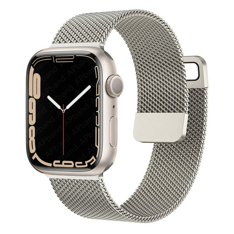 LEIXIUER Magnetic Loop Band for Apple Watch Bands 44mm 45mm 40mm 41mm 49mm 42mm Accessorie Milanese Loop Metal Bracelet iWatch Series Ultra 4 3 5 SE 6 7 8 Walmart