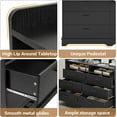 Hasuit 6 Drawers Dresser, Modern Storage Tower Dressers and Chests 2