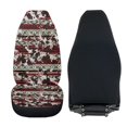 thumbnail image 3 of Uorisanigo Car Seat Cover Fluffy Fur Seat Covers 2-Pack Soft Red Vintage Aztec Cow Print Seats Cushions Universal Fits Most Cars SUVs, Automotive Interior Accessories, Coral Velvet Cloth, 3 of 7