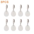 thumbnail image 3 of 8 Pcs Support de Nappe Pendentif en Marbre Noir en Forme de Goutte (3,5*4,5 cm), 3 of 14