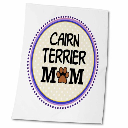 Cairn Terrier Dog Mom - Doggie mama by breed - paw print mum love - doggy lover - proud pet owner 22x30 Bath Hand Pool Towel twl-151713-2