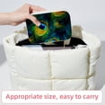 thumbnail image 6 of Peacock Feathers Velvet Portable Jewelry Display Stand and Organizer with Removable Compartment - Gift, 6 of 7
