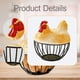 thumbnail image 4 of Cesta de Huevos Canasta Recipiente Organizador de Alimentos Decorativo Diseño Original Material Hierro y Resina Perfecto para y Regalos, 4 of 9