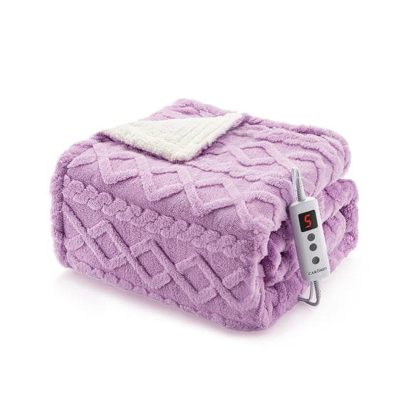 Heated Blanket 60"X50" Dual Control Electric Blanket with 10 Heating Level & 1-10 Hour Auto Off,Machine Washable