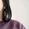 thumbnail image 5 of CILENON Small Fashion Cross Shape Earrings Jewelry Gifts For Women Earrings For Women Dangle Earrings Eardrop (A,One Size), 5 of 6