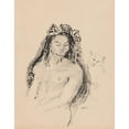 thumbnail image 3 of Odilon Redon 15x18 Black Modern Framed Museum Art Print Titled - The Queen of Sheba (La Reine De Saba) (1896-1900), 3 of 5