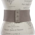 thumbnail image 3 of 4" Women's High Waist Non Leather Fashion Wide Braided Stretch Belt, 3 of 3