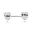 thumbnail image 1 of Sonducket Anillos para pezones Exquisito accesorio de joyería para mujer Adorno para el pecho Pequeños piercings en el cuerpo en forma de Ropa, zapatos y accesorios Miscelánea Plata Titty-Time, 1 of 6