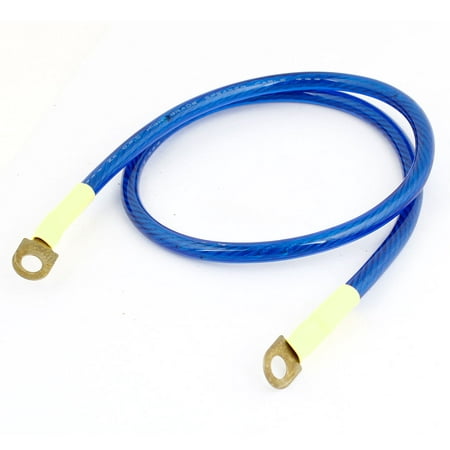 HKS Universal 120V-240V Grounding Wire Cable Blue 80cm Length for Car
