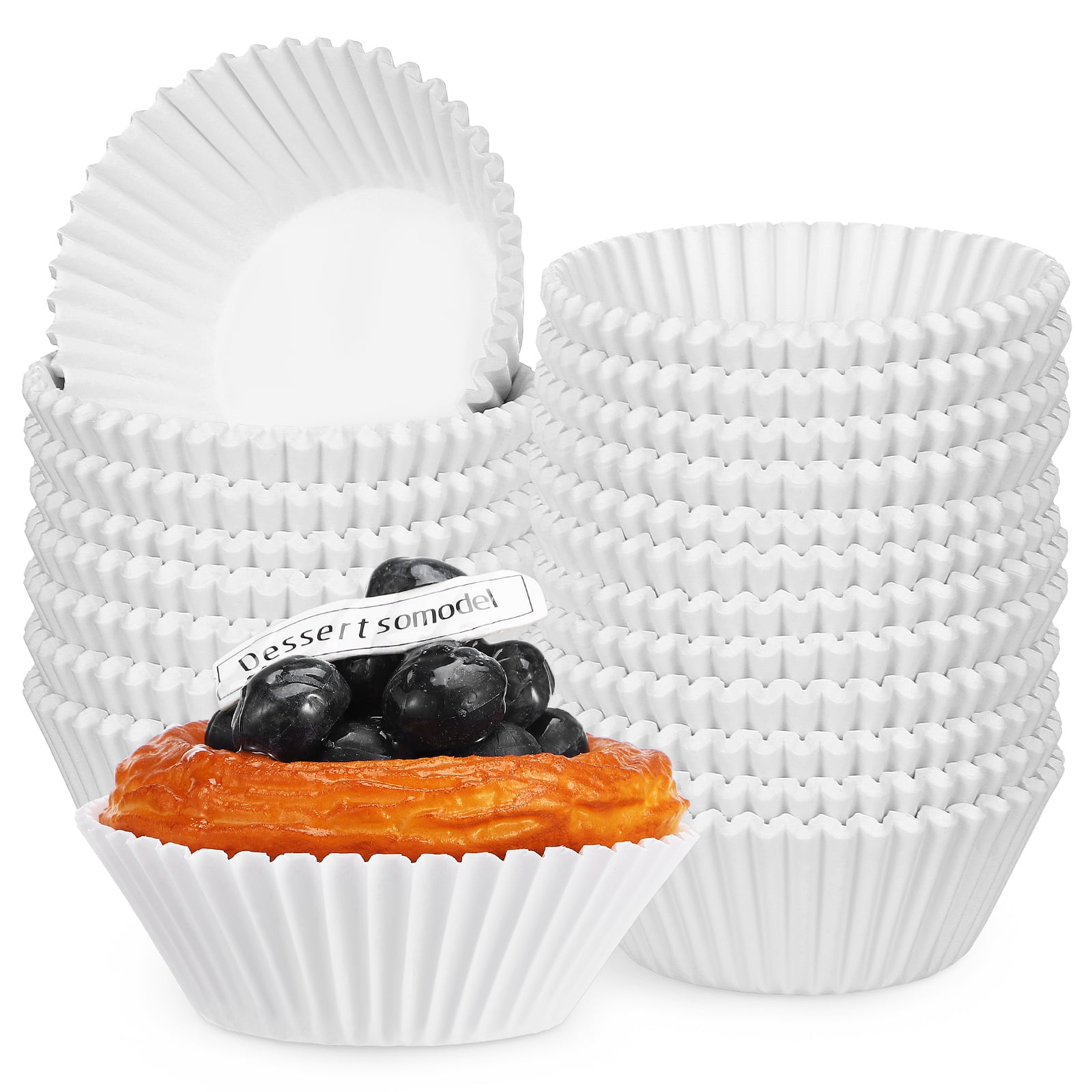 Blanc 1000 Pièces  Caissettes à Muffins En Papier Pour Cupcakes Caissettes A Muffins Plateau De Fete~p136806124