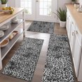 thumbnail image 2 of Black and Tan Leopard Print Kitchen Rugs Sets Of 3,Kitchen Runner Rugs Non Skid Washable,Decorative Kitchen Floor Mats for Kitchen,Sink,Laundry,17"x30"+ 17"x47" + 17"x59", 2 of 6