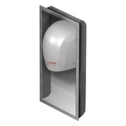 WORLD DRYER Airforce Hand Dryer Recess Kit, 15 x 4 x 25, Stainless Steel