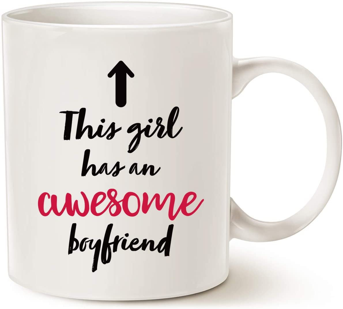 Funny Girlfriend Coffee Mug Christmas Gifts This Girl Has An Awesome Boyfriend Best Valentines Day Gifts For Girlfriend Women Unique Present Ideas For Her Cup White 11 Oz Walmart Com Walmart Com