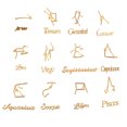 thumbnail image 1 of 24pcs Twelve Constellations Theme Word Message Charms DIY Jewelry Material, 1 of 4