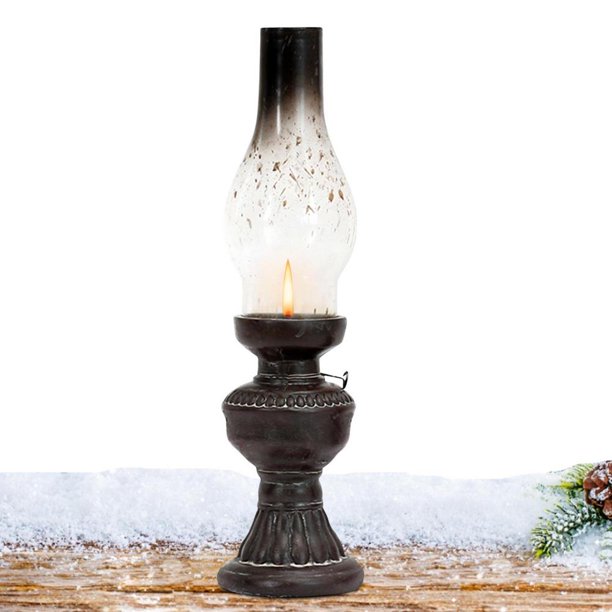 Vokewalm Oil Lamps for Indoor Use Desk Ornaments Kit Old Fashion Resin