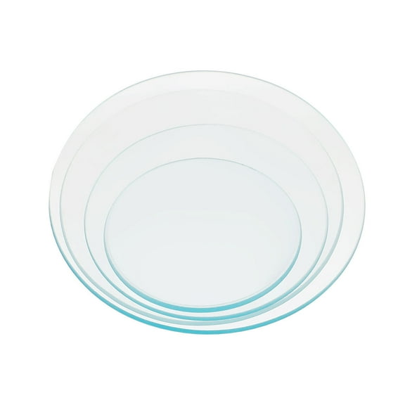 Oraceous 4Pcs Watch Glass Beaker Cover Laboratory Plain Watch Glass for Chemistry 60mm 75mm 90mm 100mm ( Transparent )